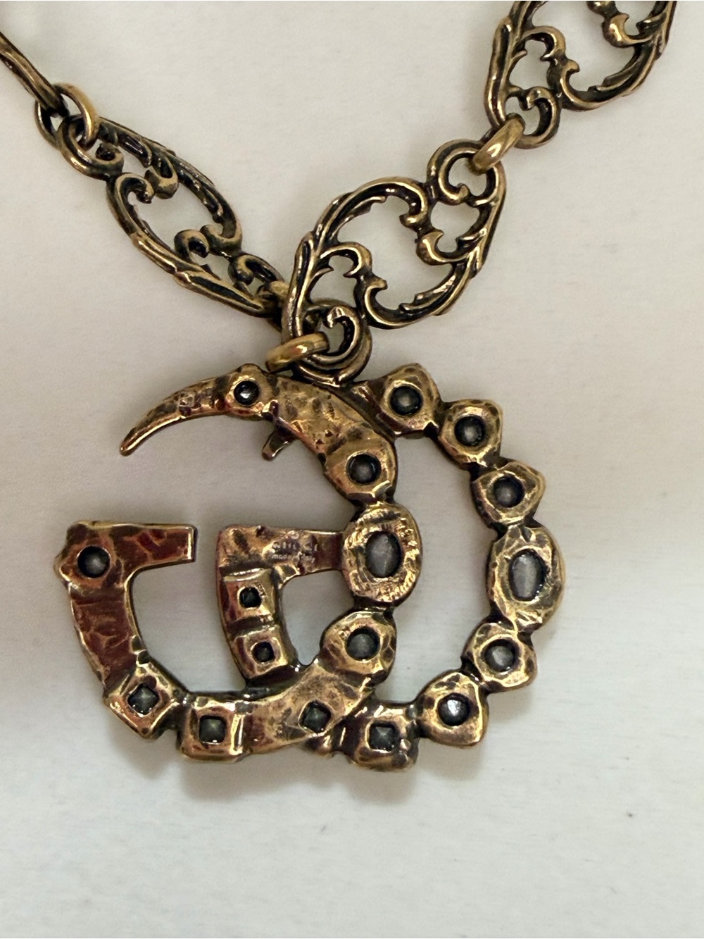 Gucci GG Necklace with colorful crystals - Picture 10 of 13